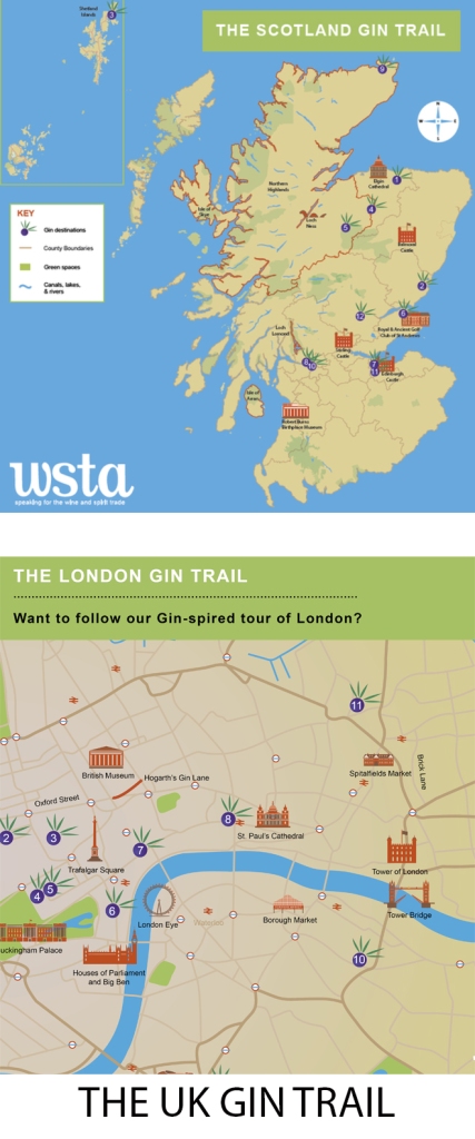 UK, Scotland, London Gin Trail